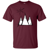 T-Shirts Maroon / S Sunny Mountains T-Shirt