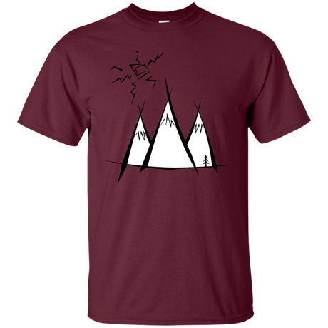 T-Shirts Maroon / S Sunny Mountains T-Shirt