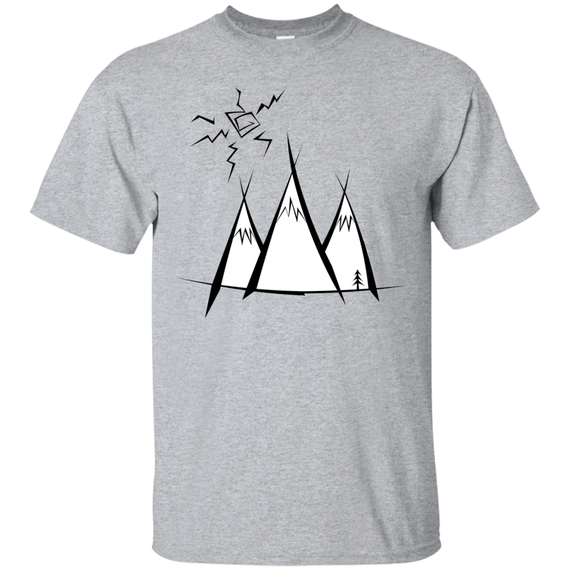 T-Shirts Sport Grey / S Sunny Mountains T-Shirt
