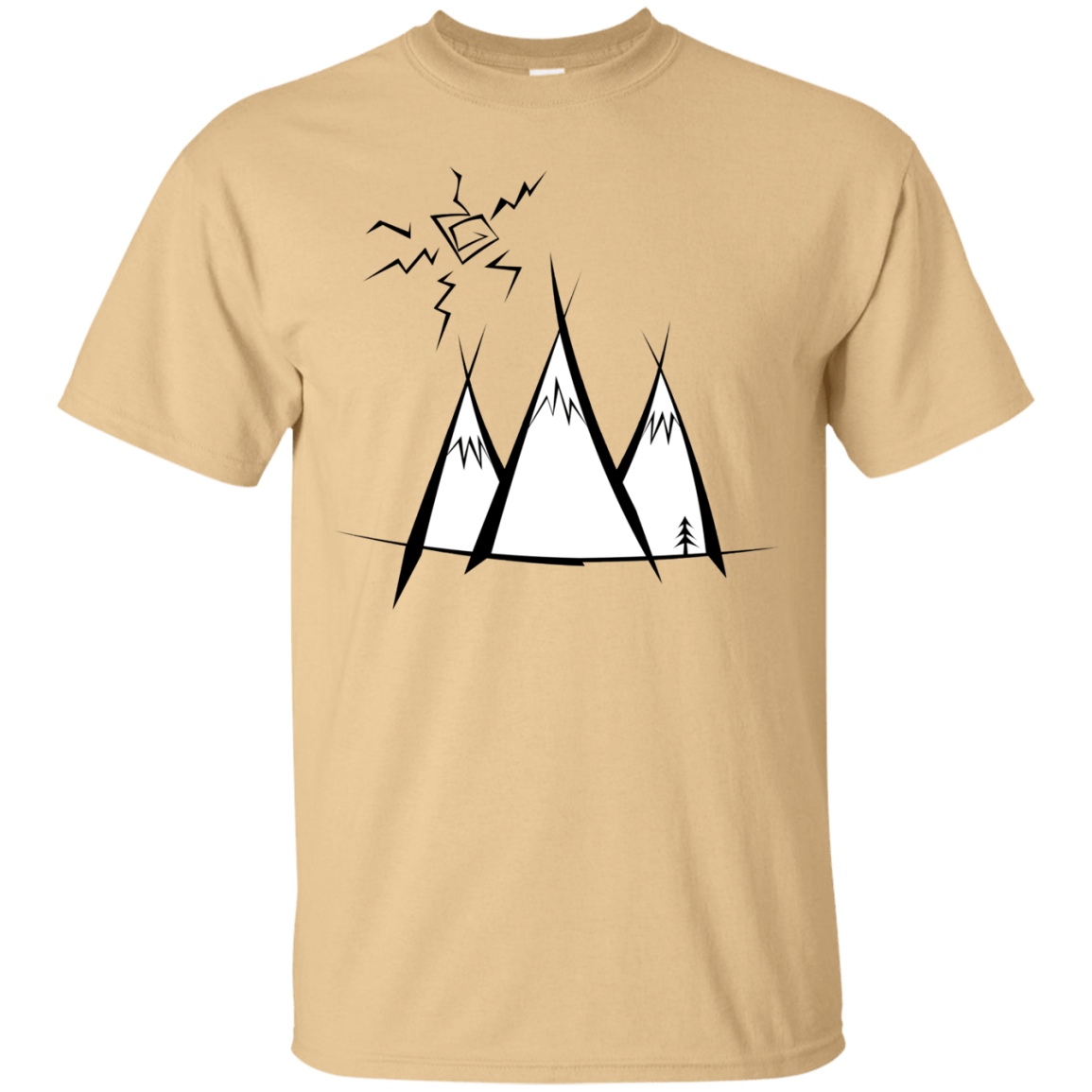 T-Shirts Vegas Gold / S Sunny Mountains T-Shirt