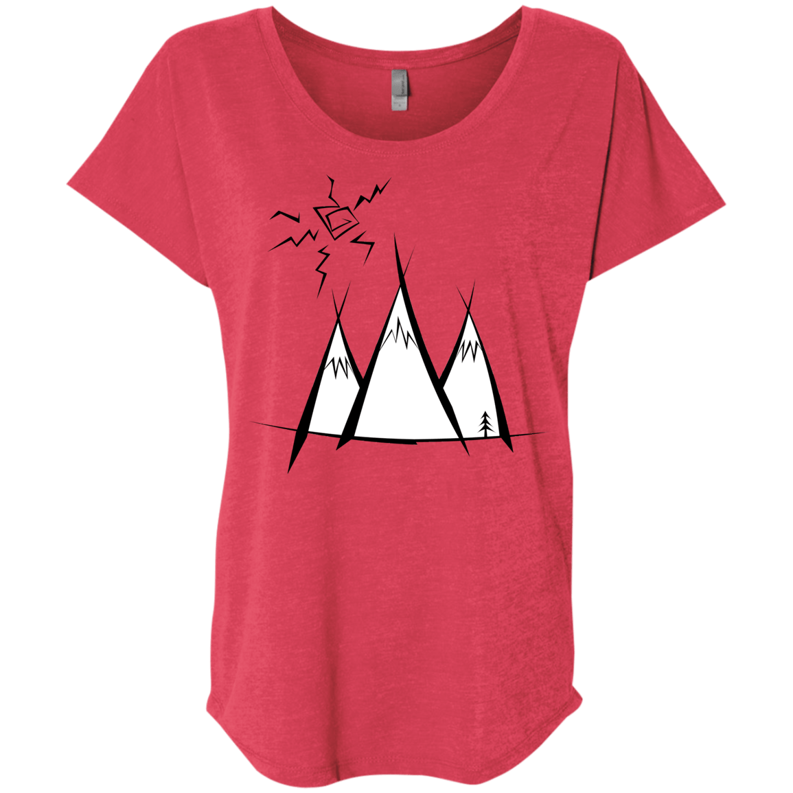 Sunny Mountains Triblend Dolman Sleeve