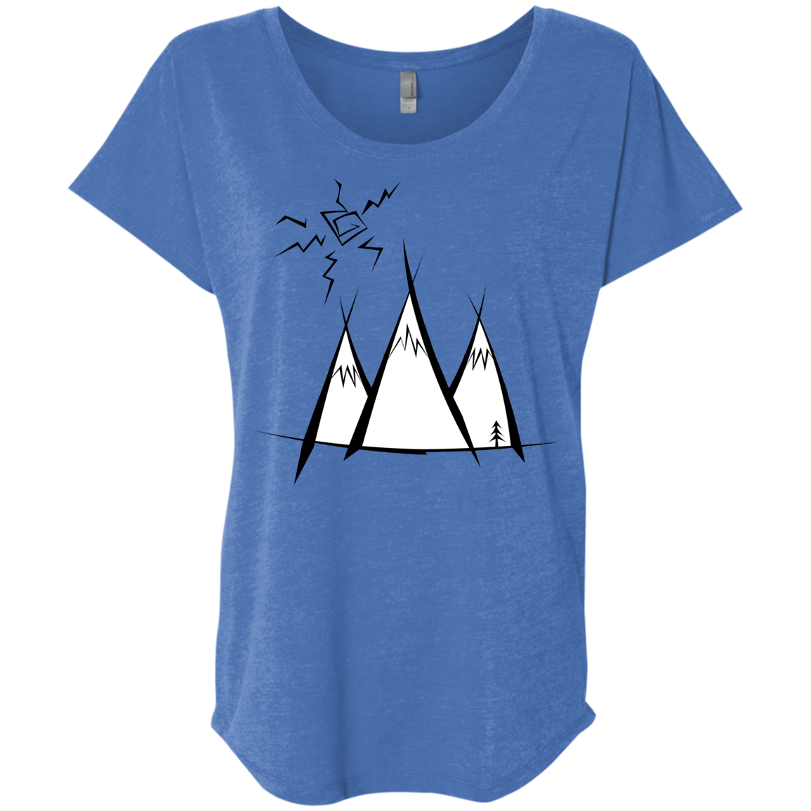 Sunny Mountains Triblend Dolman Sleeve