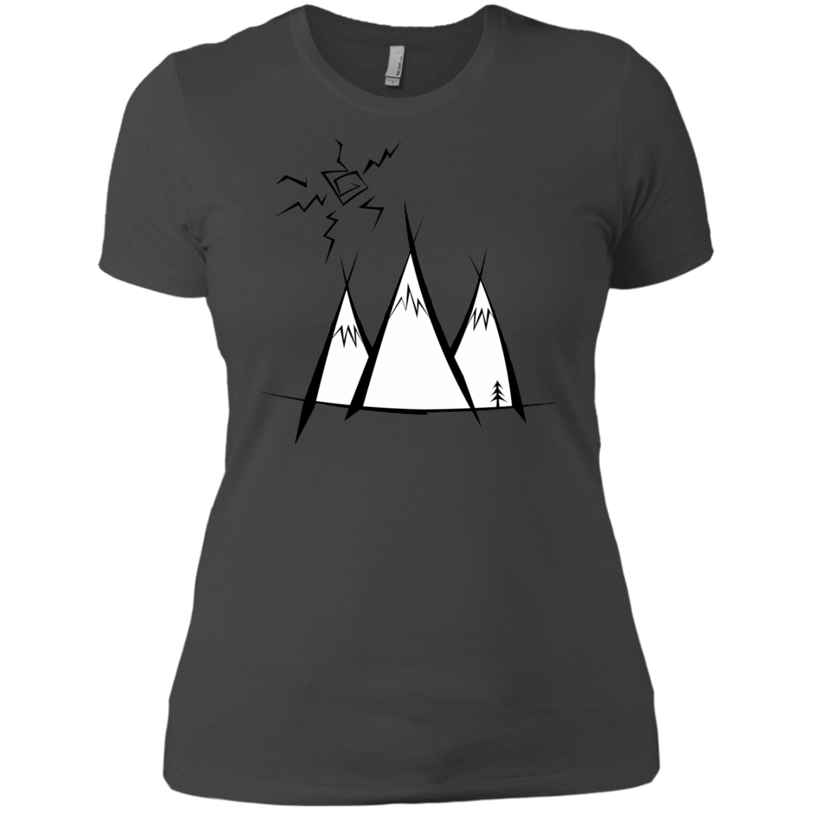 T-Shirts Heavy Metal / X-Small Sunny Mountains Women's Premium T-Shirt