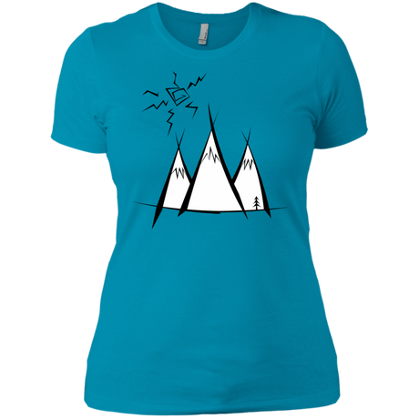T-Shirts Turquoise / X-Small Sunny Mountains Women's Premium T-Shirt