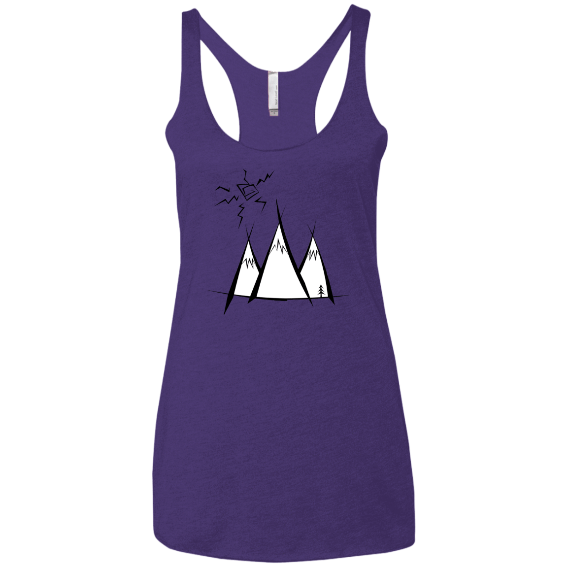 Sunny Mountains Women's Triblend Racerback Tank