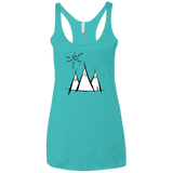 Sunny Mountains Women's Triblend Racerback Tank
