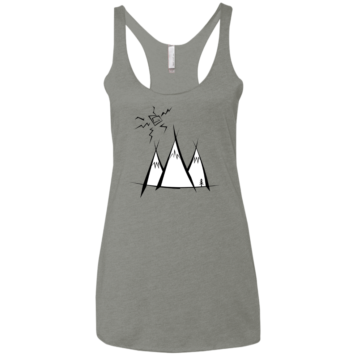 Sunny Mountains Women's Triblend Racerback Tank
