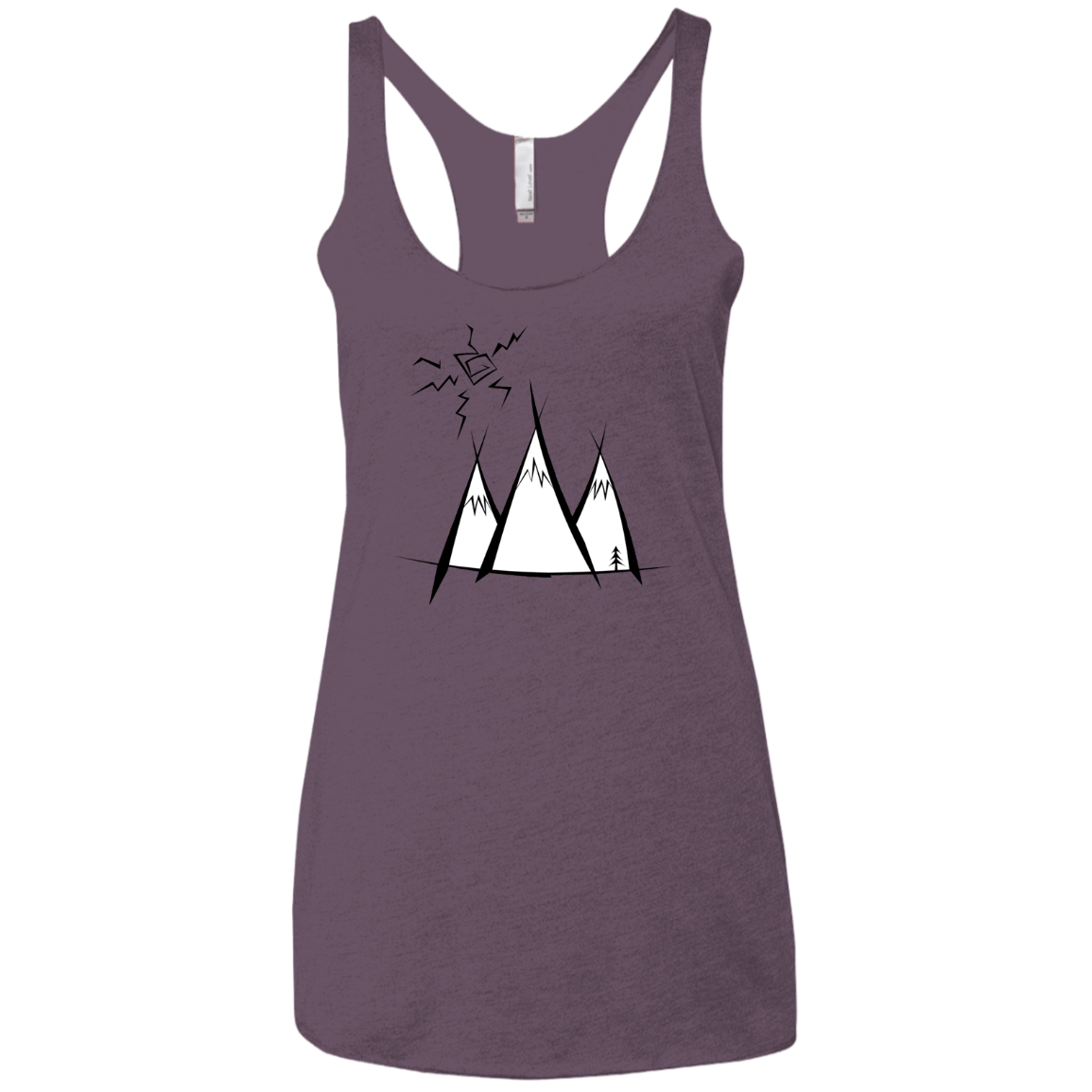 Sunny Mountains Women's Triblend Racerback Tank