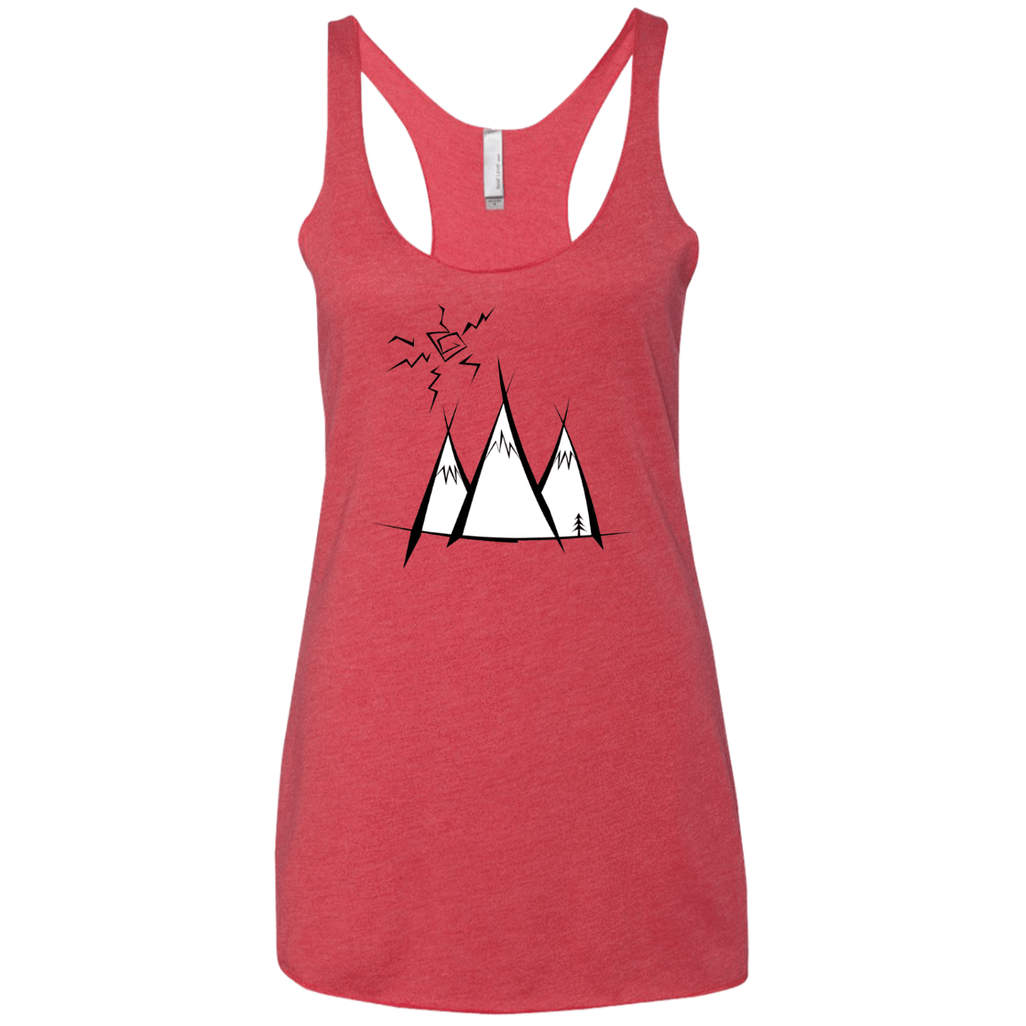 Sunny Mountains Women's Triblend Racerback Tank