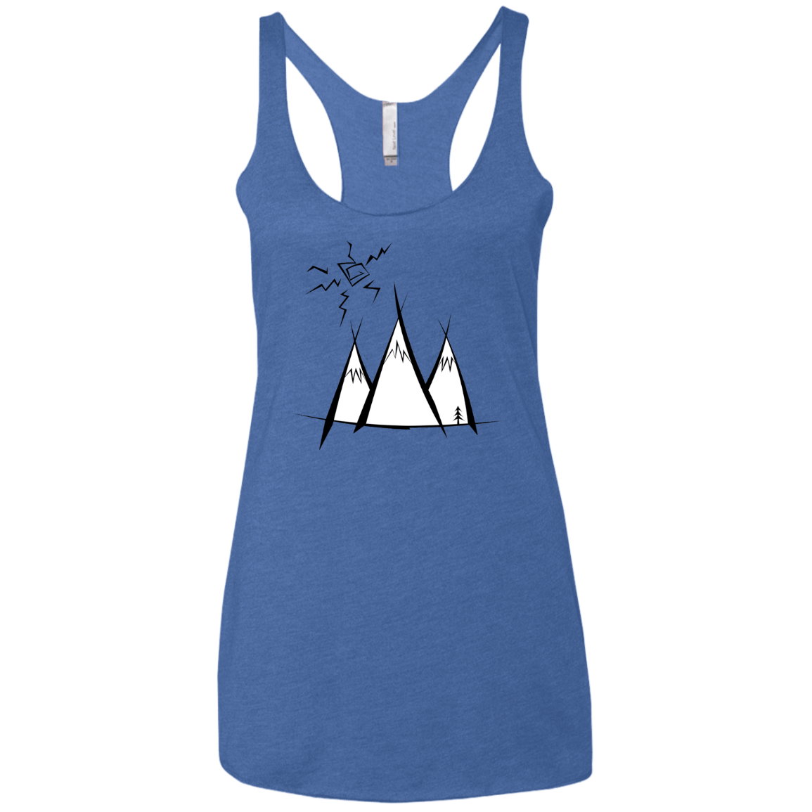 Sunny Mountains Women's Triblend Racerback Tank