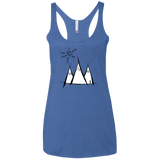 Sunny Mountains Women's Triblend Racerback Tank