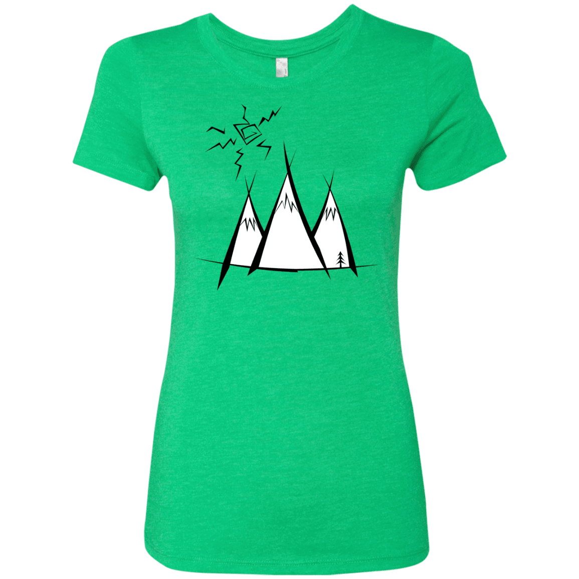 T-Shirts Envy / S Sunny Mountains Women's Triblend T-Shirt