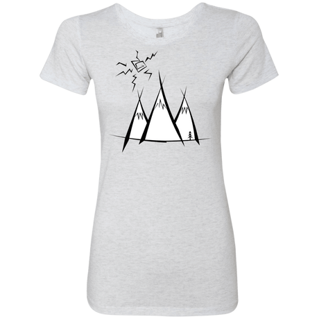 T-Shirts Heather White / S Sunny Mountains Women's Triblend T-Shirt