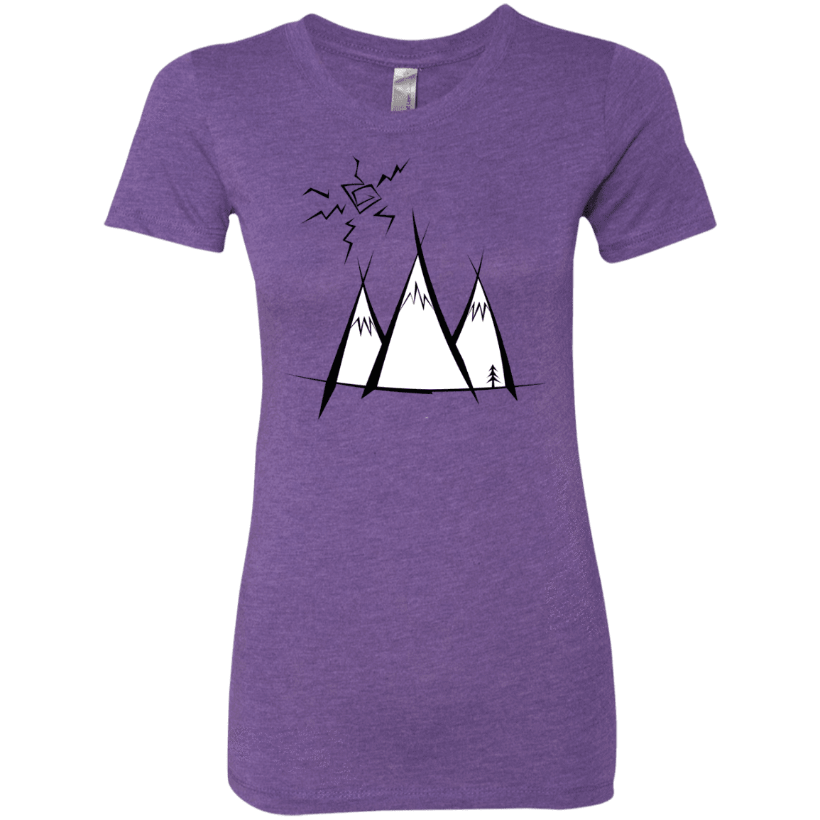 T-Shirts Purple Rush / S Sunny Mountains Women's Triblend T-Shirt