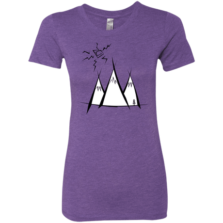 T-Shirts Purple Rush / S Sunny Mountains Women's Triblend T-Shirt