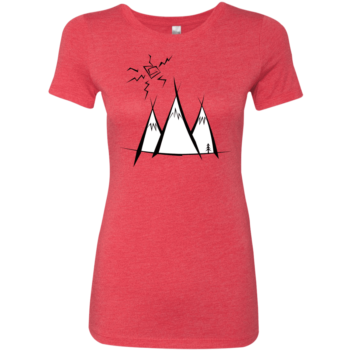 T-Shirts Vintage Red / S Sunny Mountains Women's Triblend T-Shirt