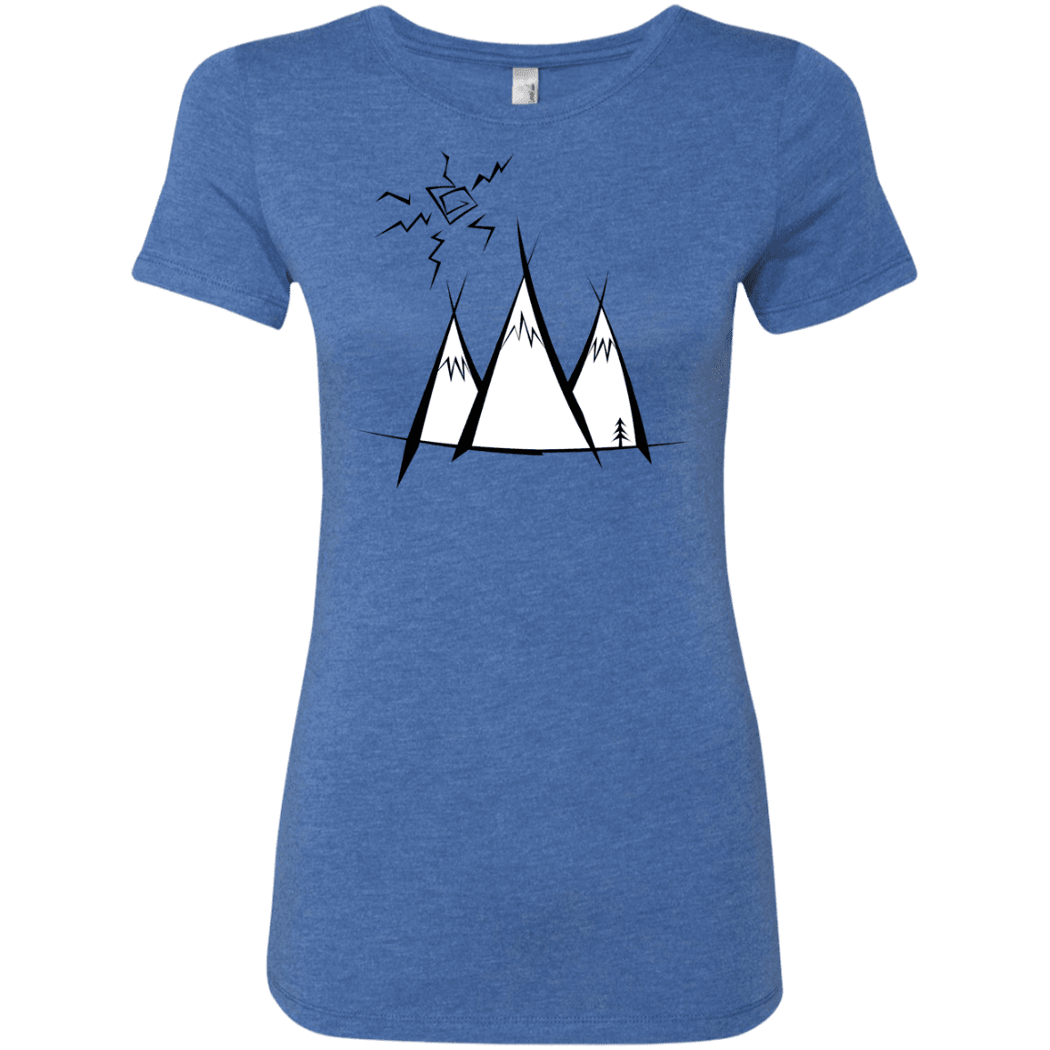 T-Shirts Vintage Royal / S Sunny Mountains Women's Triblend T-Shirt