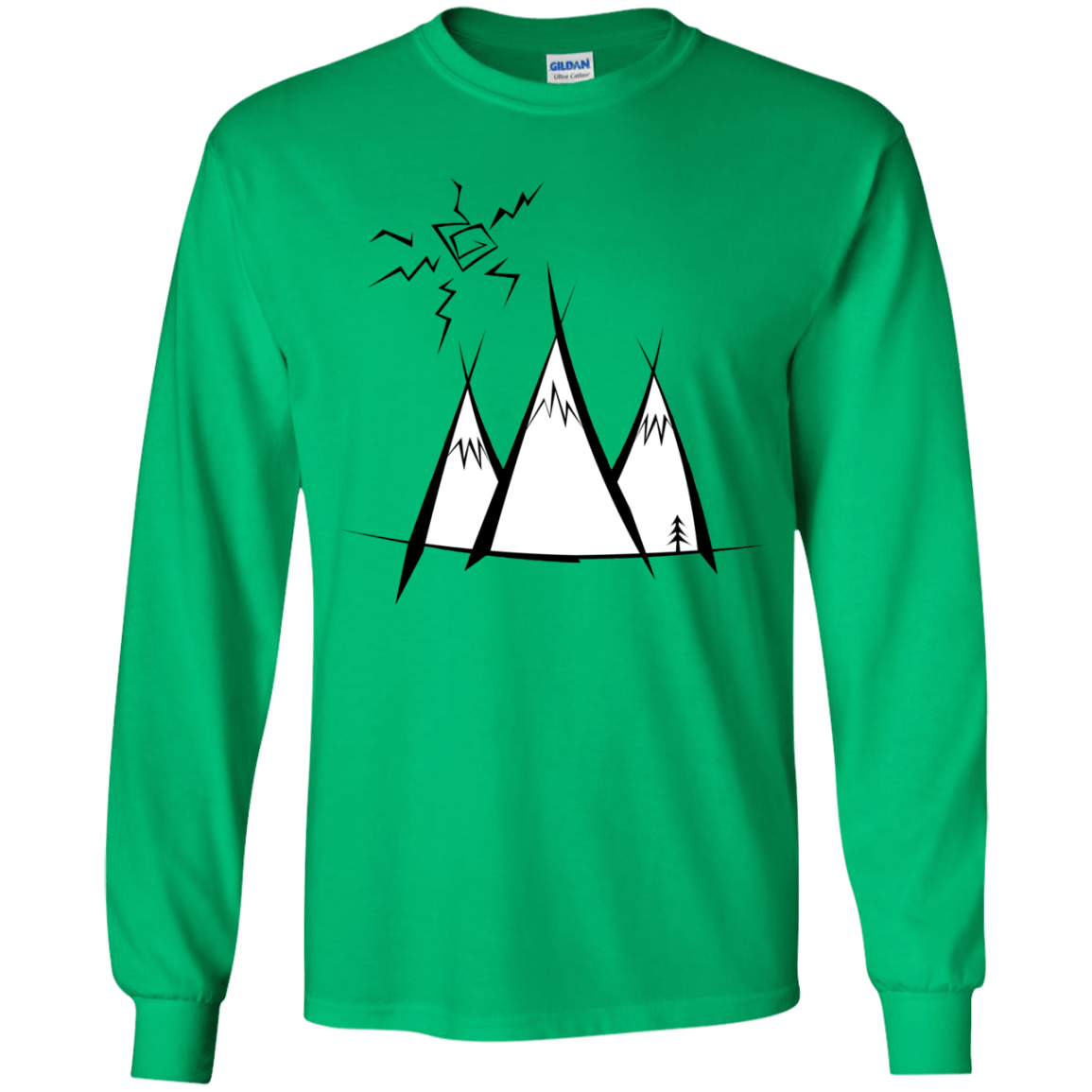 Sunny Mountains Youth Long Sleeve T-Shirt
