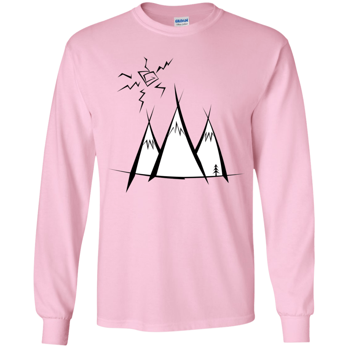 Sunny Mountains Youth Long Sleeve T-Shirt