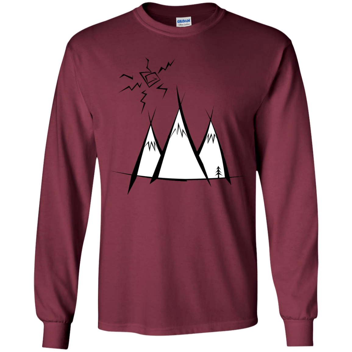 Sunny Mountains Youth Long Sleeve T-Shirt
