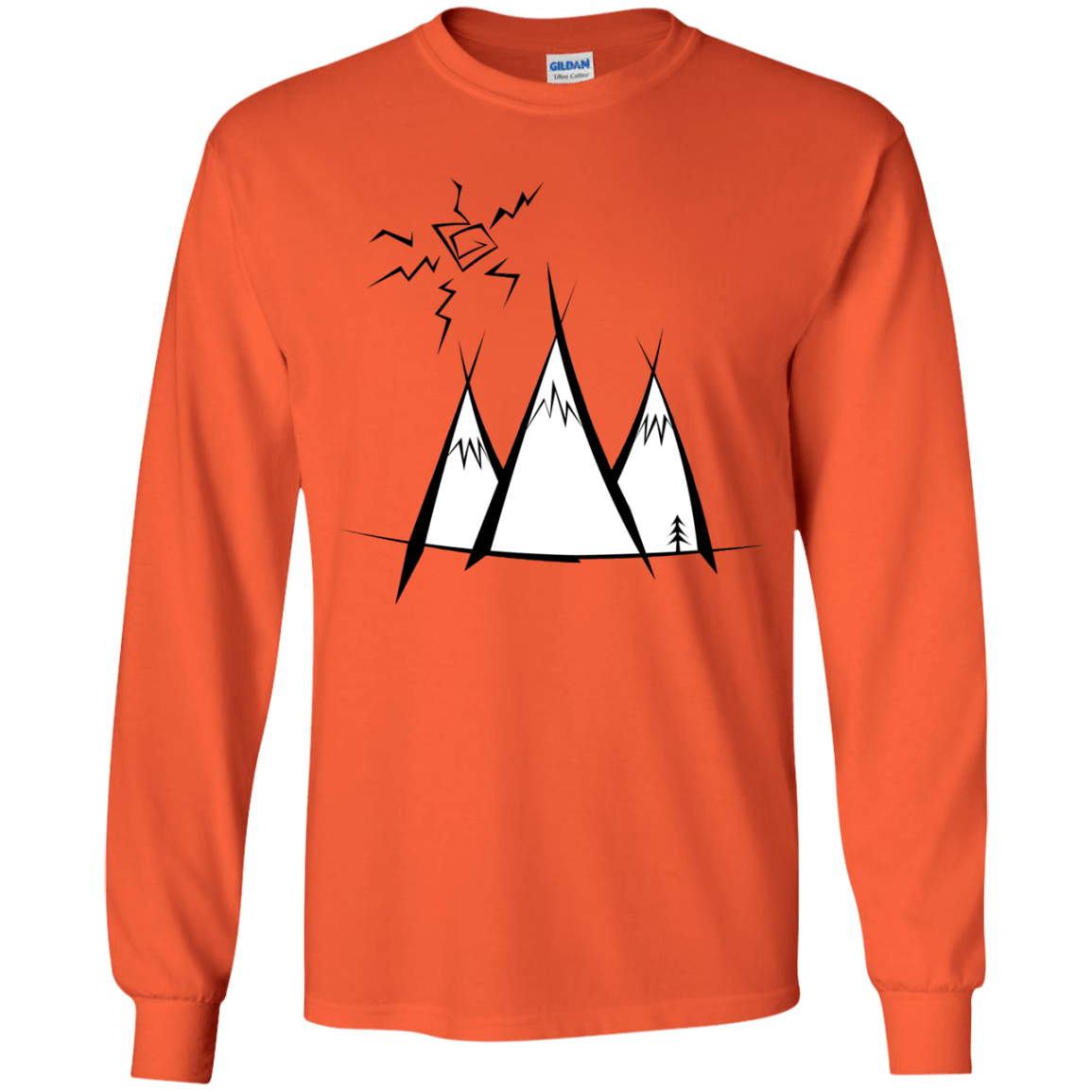 Sunny Mountains Youth Long Sleeve T-Shirt
