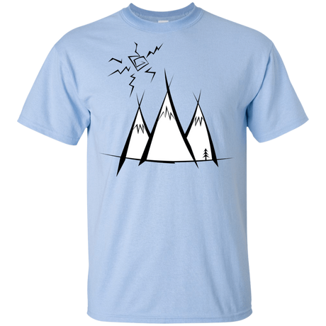 T-Shirts Light Blue / YXS Sunny Mountains Youth T-Shirt