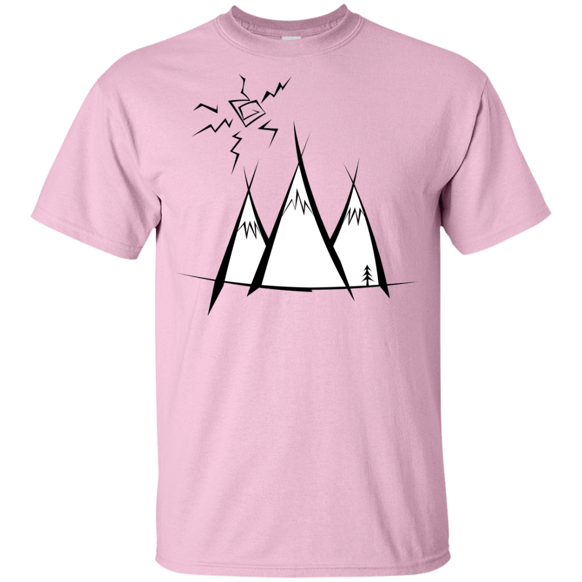 T-Shirts Light Pink / YXS Sunny Mountains Youth T-Shirt