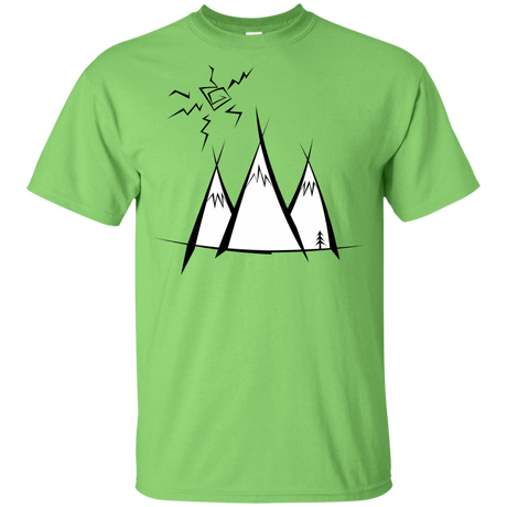 T-Shirts Lime / YXS Sunny Mountains Youth T-Shirt