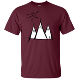 T-Shirts Maroon / YXS Sunny Mountains Youth T-Shirt