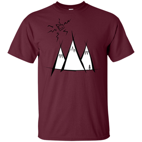 T-Shirts Maroon / YXS Sunny Mountains Youth T-Shirt