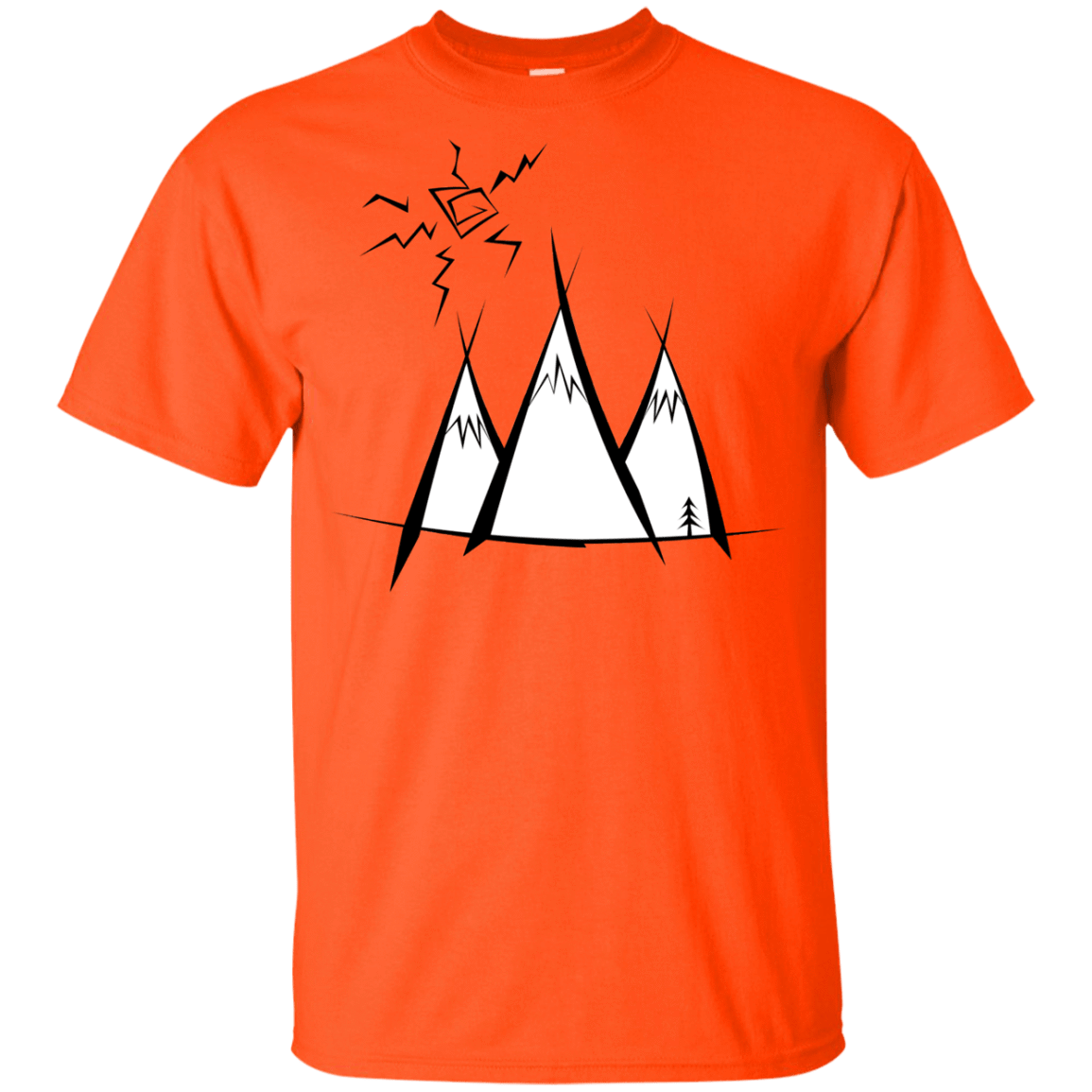 T-Shirts Orange / YXS Sunny Mountains Youth T-Shirt