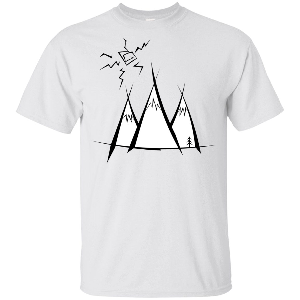 T-Shirts White / YXS Sunny Mountains Youth T-Shirt