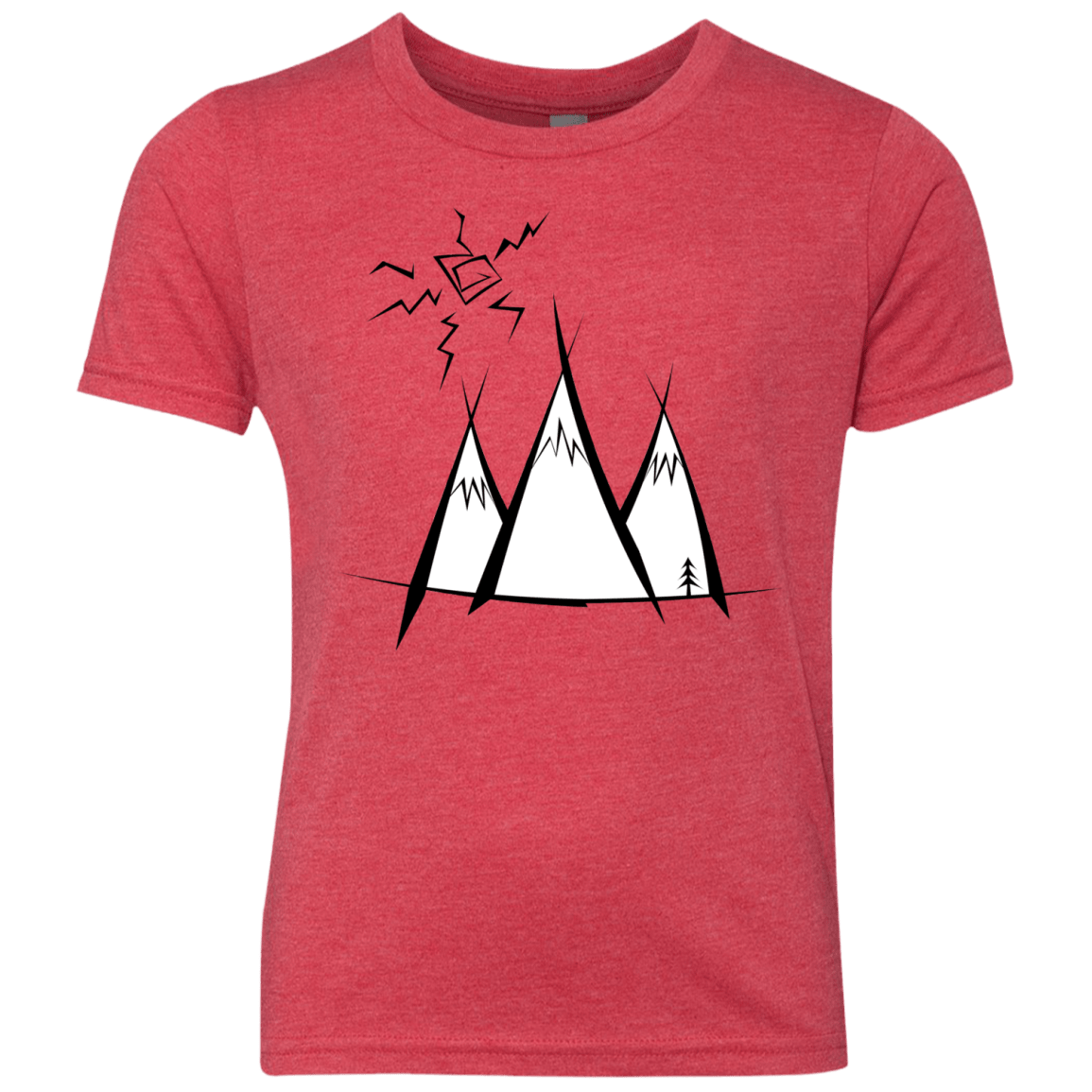 Sunny Mountains Youth Triblend T-Shirt