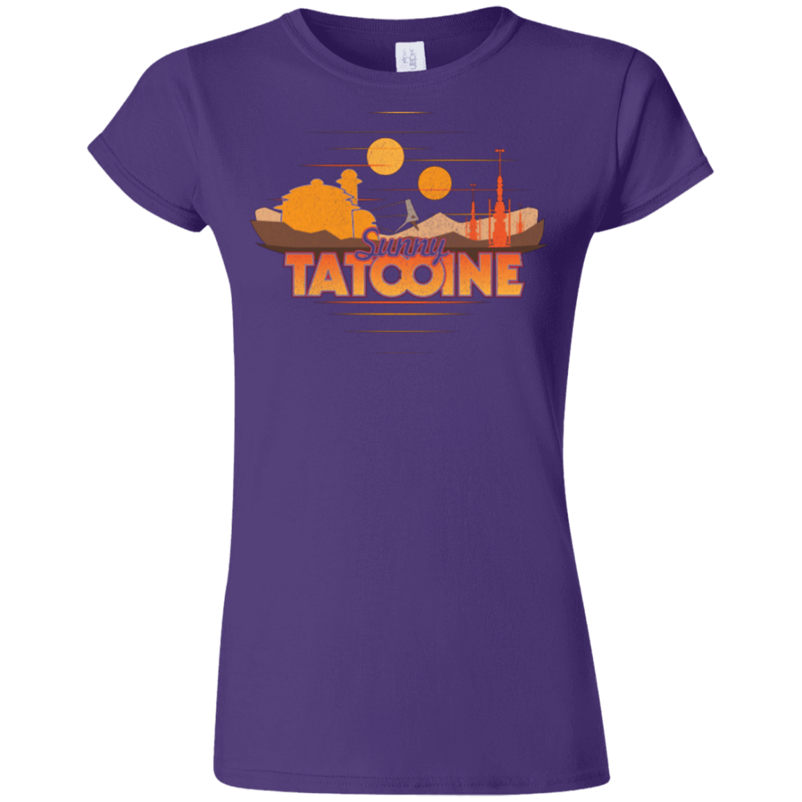 T-Shirts Purple / S Sunny Tatooine Junior Slimmer-Fit T-Shirt