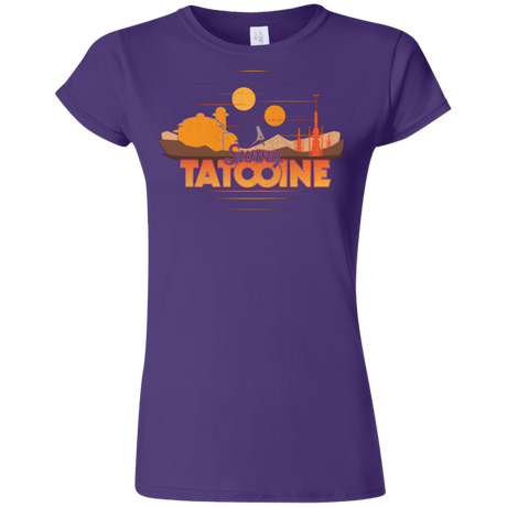 T-Shirts Purple / S Sunny Tatooine Junior Slimmer-Fit T-Shirt