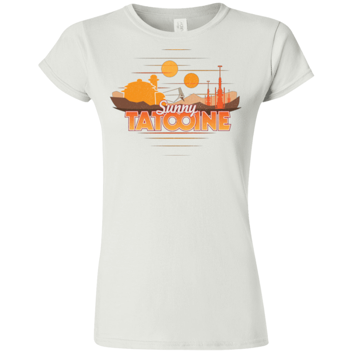 T-Shirts White / S Sunny Tatooine Junior Slimmer-Fit T-Shirt