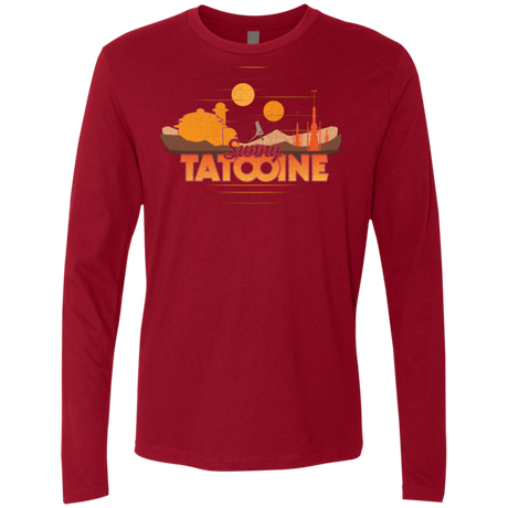 T-Shirts Cardinal / S Sunny Tatooine Men's Premium Long Sleeve