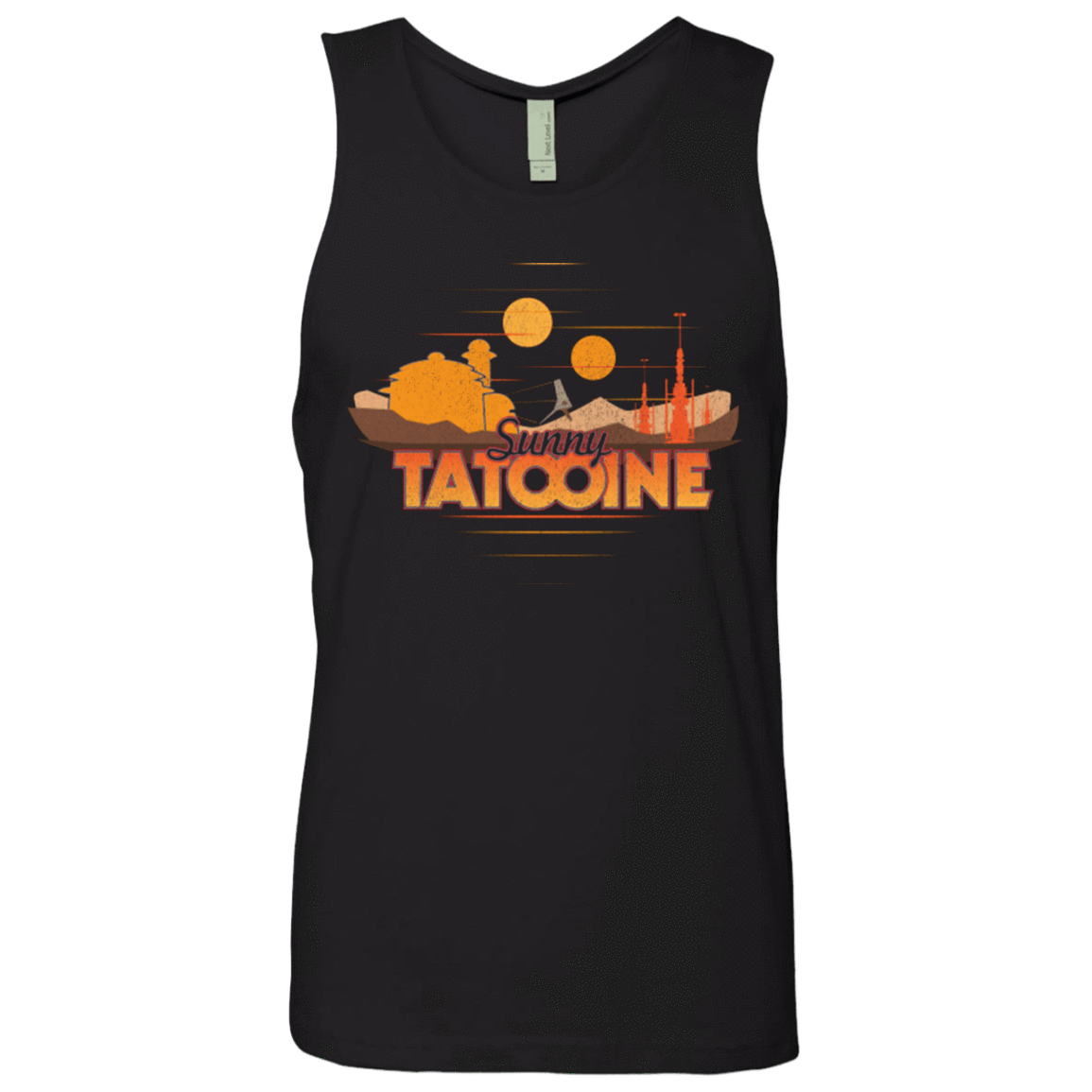 T-Shirts Black / S Sunny Tatooine Men's Premium Tank Top