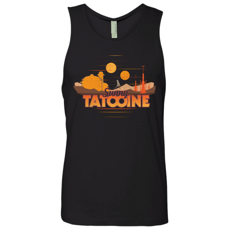 T-Shirts Black / S Sunny Tatooine Men's Premium Tank Top