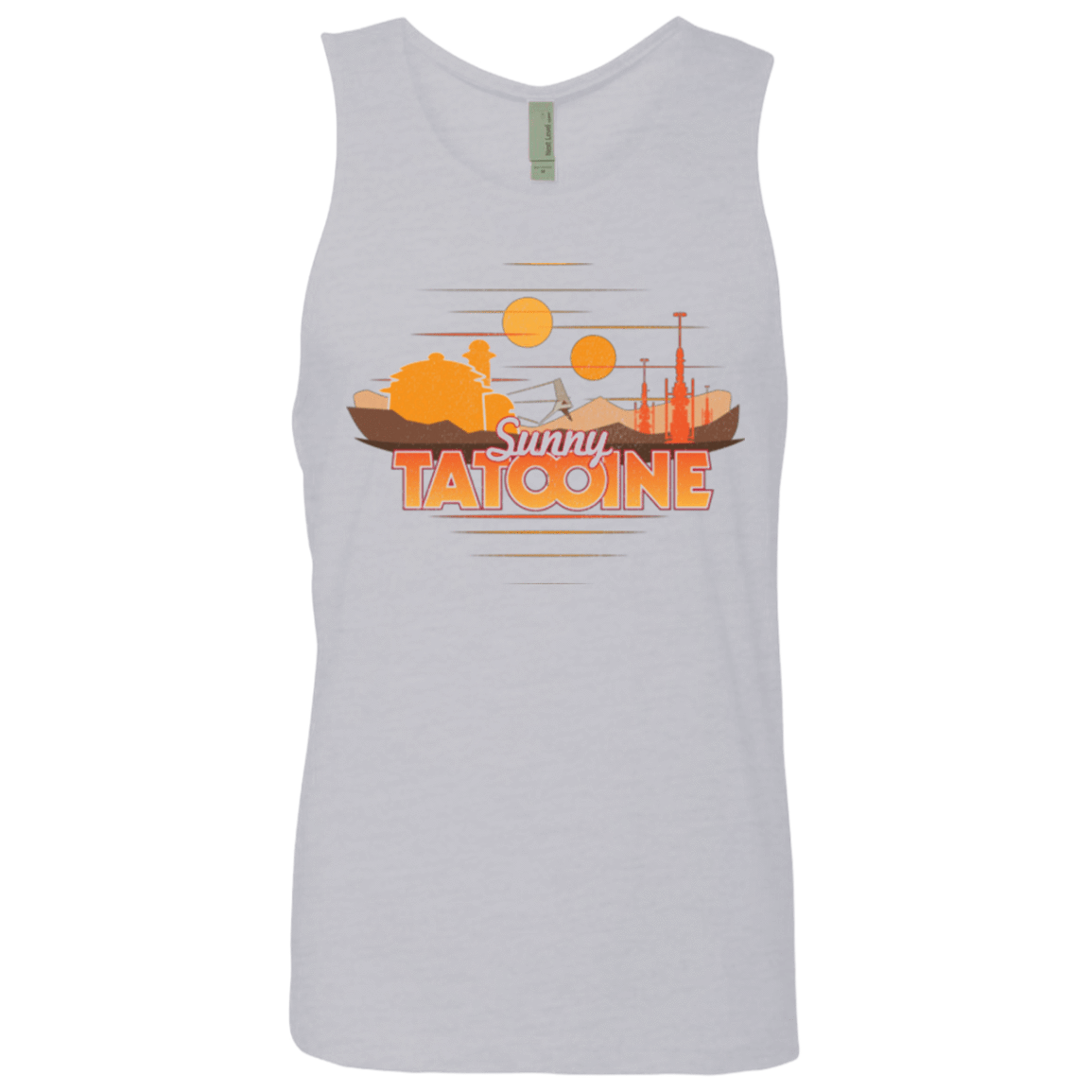 T-Shirts Heather Grey / S Sunny Tatooine Men's Premium Tank Top