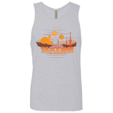 T-Shirts Heather Grey / S Sunny Tatooine Men's Premium Tank Top