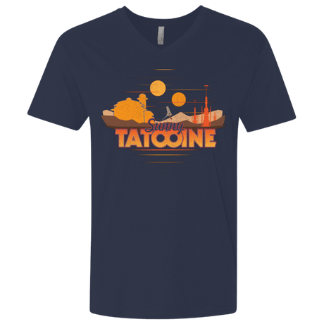 T-Shirts Midnight Navy / X-Small Sunny Tatooine Men's Premium V-Neck