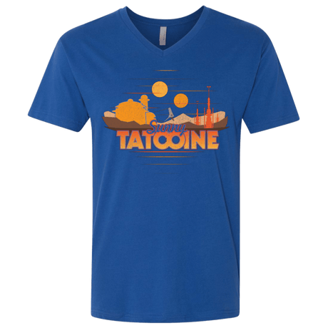 T-Shirts Royal / X-Small Sunny Tatooine Men's Premium V-Neck