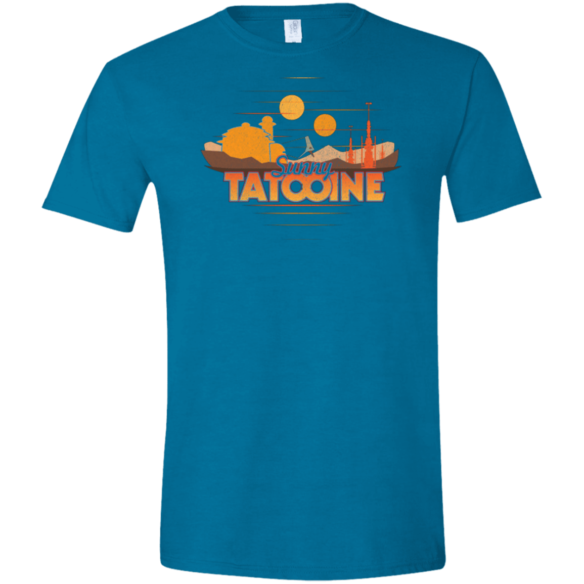 T-Shirts Antique Sapphire / S Sunny Tatooine Men's Semi-Fitted Softstyle