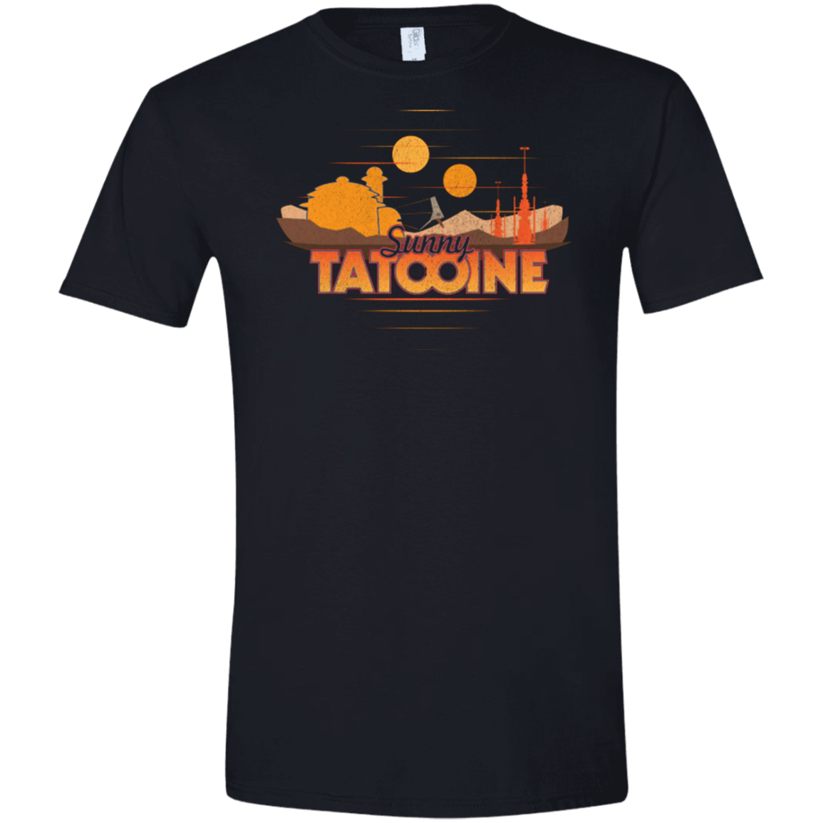 T-Shirts Black / X-Small Sunny Tatooine Men's Semi-Fitted Softstyle