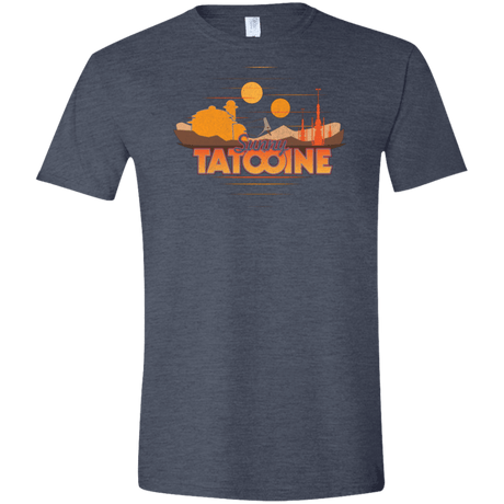 T-Shirts Heather Navy / S Sunny Tatooine Men's Semi-Fitted Softstyle