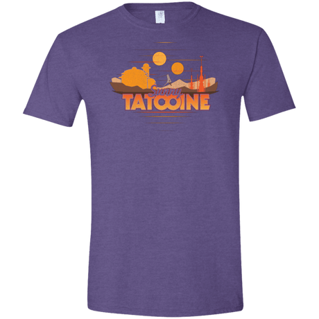 T-Shirts Heather Purple / S Sunny Tatooine Men's Semi-Fitted Softstyle