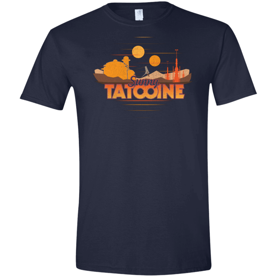 T-Shirts Navy / X-Small Sunny Tatooine Men's Semi-Fitted Softstyle
