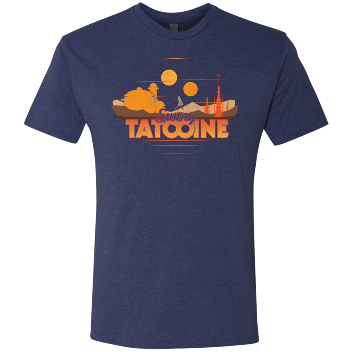 T-Shirts Vintage Navy / S Sunny Tatooine Men's Triblend T-Shirt