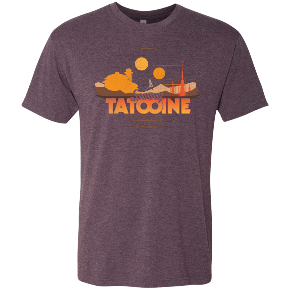 T-Shirts Vintage Purple / S Sunny Tatooine Men's Triblend T-Shirt